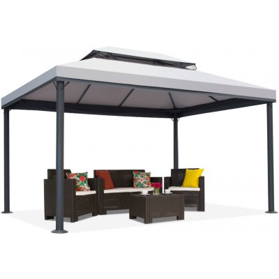 Garden Point Valencia 4x4x3 m GAP630 Grey – Zboží Mobilmania