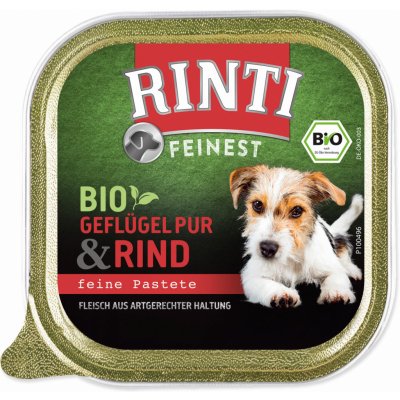 Rinti Feinest Bio Pur Adult Dog drůbeží a hovězí 150 g