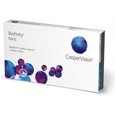 Cooper Vision Biofinity Toric 3 čoček – Zboží Mobilmania