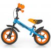 Dětské balanční kolo Divio lehké s brzdou DRAGON modré/oranžové