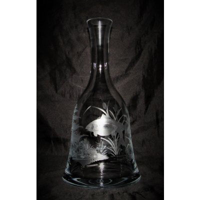 LsG-Crystal Láhev na whisku a koňak ručně broušená/ rytá dekor Šípek zabroušená zátka original balení LA-914 1000ml – Zboží Dáma
