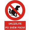 Piktogram Uklízejte po svém psovi | Plast, A4