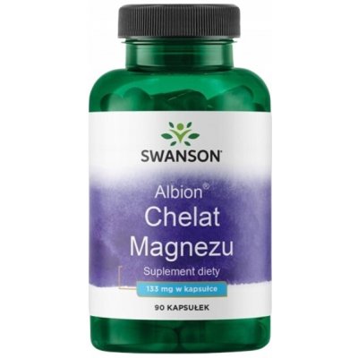 Swanson Albion Chelát Hořčíku 133 mg Diglycinát Hořčík 90 kapslí – Hledejceny.cz