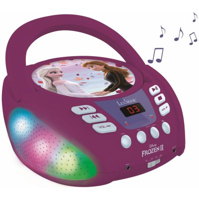 Lexibook Svítící Bluetooth CD přehrávač Ledové království – Hledejceny.cz