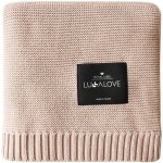 Lullalove Velká bambusová dečka Karamelově Béžová – Zboží Dáma