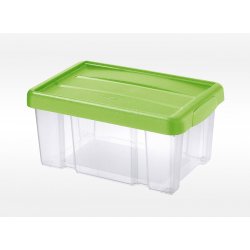Tontarelli Úložný box s víkem Puzzle 5 l transparentní/zelená