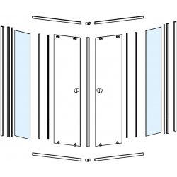 ! Aqualine Sklo pro HLF808Y, pevná část NDHLF808Y-1