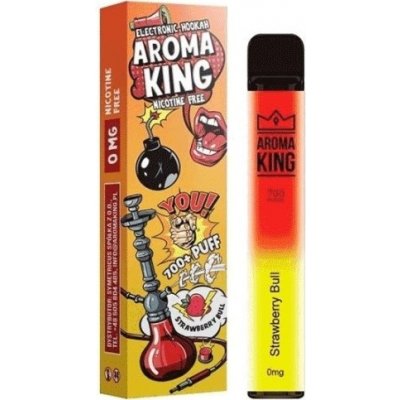 Aroma King Hookah Strawberry Bull 0 mg 700 potáhnutí – Zboží Dáma
