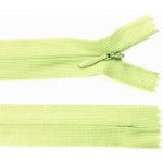 Spirálový zip no.3 skrytý nerozepínací 20cm - více barev color: 634 světle zelená – Hledejceny.cz