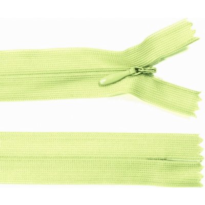 Spirálový zip no.3 skrytý nerozepínací 20cm - více barev color: 634 světle zelená – Hledejceny.cz