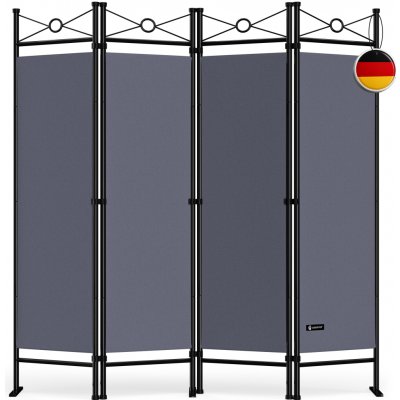 Casaria Lucca 108188 Paraván antracit 180 x 163 cm – Hledejceny.cz