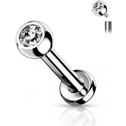 Šperky4U piercing do brady titan vnitřní závit TIT1010C-16063