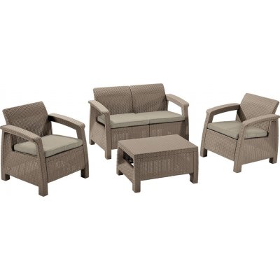 Keter CORFU Set zahradní, cappuccino/béžová 17197361 – Hledejceny.cz