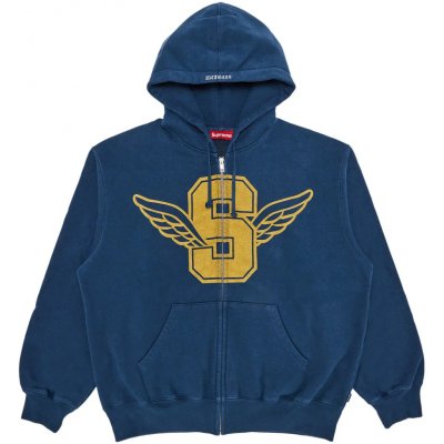 Supreme Wings Zip Up Hooded Sweatshirt Dark Blue – Zbozi.Blesk.cz
