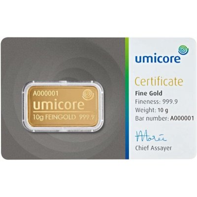 Umicore zlatý slitek 10g – Zboží Dáma