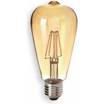 Sylvania E27 4,5W 825 LED rustikální žárovka zlatá, čirá 27177