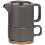 Secret de Gourmet Konvice s šálkem Natural šedá 400+250 ml – Zboží Dáma