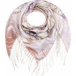 Biju dámský šátek květinový krémový 0794-3 7200794-3 – Zboží Mobilmania