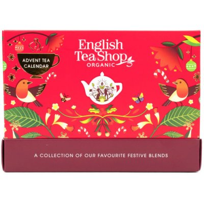 English Tea Shop Kompakt čajový adventní kalendář 25 ks červený – Zboží Dáma