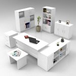 Hanah Home Office Furniture Set VO19-W White – Hledejceny.cz