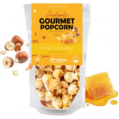 Gourmet Popcorn Med a lískový oříšek 75 g