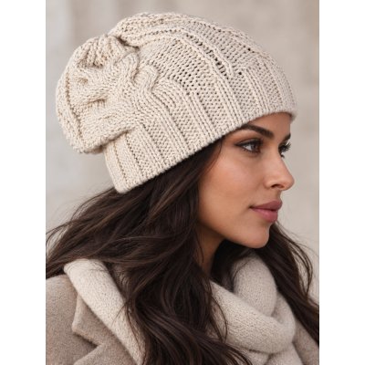 Fashionweek dámská čepice beanie šmoulinka ZIZI-A4 Béžový – Hledejceny.cz