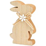 Textilomanie Velikonoční dřevěný zajíc BOW BUNNY 12 cm – Hledejceny.cz