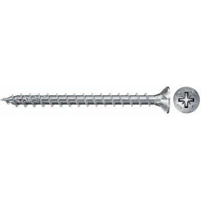 Fischer PowerFast FPF II CZF 4,5x16 BC 100 zápustná hlava bílý zinek celý závit křížová drážka PZ 670281 – Hledejceny.cz