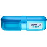 Sistema Krabička na svačinu Ribbon Lunch s vložkou a kelímkem modrá – Zboží Dáma