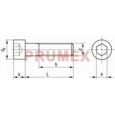 Šroub válcová hlava - inbus DIN 912 M3x8-8.8 pozink – HobbyKompas.cz