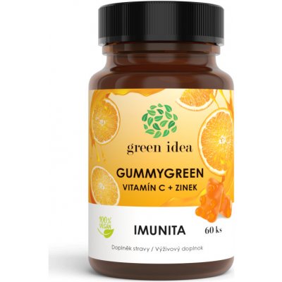 GREEN IDEA Vitamín C + zinek Gummygreen 60 ks – Hledejceny.cz