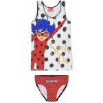 E plus M dívčí spodní prádlo / 100% bavlna košilka a kalhotky Kouzelná beruška / Ladybug Miraculous bílé – Zboží Dáma