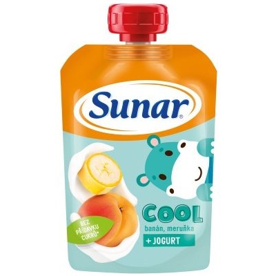 Sunar Cool ovocná kapsička banán, meruňka, jogurt 110g – Zboží Dáma