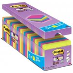 3M POSTIT Balení samolepicích poznámkových lístků, 76 × 76 mm, 24 × 90 listů, 3M POST-IT „Super Sticky“, smíšené 7100234515 – Hledejceny.cz
