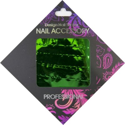 Magnetic Nail Gel Transfer Foil Metallic Green