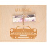 Albi Dřevěné přání na peníze - Na autoškolu – Zboží Dáma