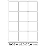 CDRmarket ETR01007002A4100 Samolepicí etikety 66 x 70 mm A4 bílá 100 listů – Zboží Dáma