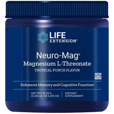 Life Extension Neuro-Mag Magnesium hořčík L-treonát prášek 93,35 g – Hledejceny.cz