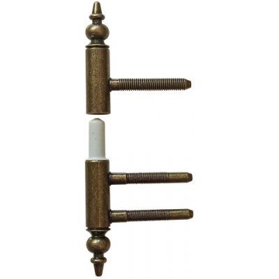 OTLAV dveřní závěs 221 15mm Varianta: komplet, Povrch: Matný nikl, Průměr: 15 mm – Zboží Mobilmania