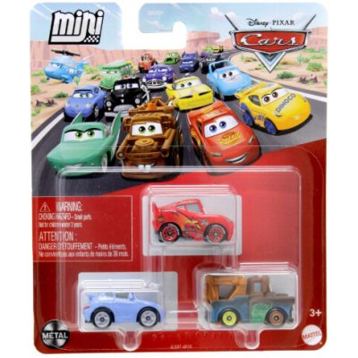 Disney Cars Mini Racers 3ks Sally McQueen Mater – Sleviste.cz