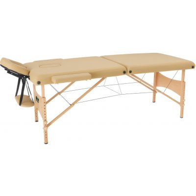 MH Star skládací dřevěné lehátko ETF50 71cm béžové – Sleviste.cz