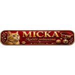 Bezvadary.cz | Dárková značka pro kočku s vlastním jménem 20x4,2 cm / PVC plast 3mm / bez přísavek zd25 – Hledejceny.cz