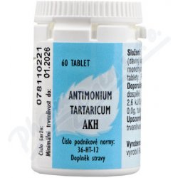 AKH Antimonium tartaricum 60 tablet