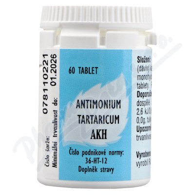 AKH Antimonium tartaricum 60 tablet – Zboží Mobilmania