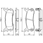 Sada brzdových destiček, vždy 4 kusy v sadě BOSCH 0 986 494 341 (0986494341) | Zboží Auto