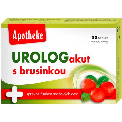 Apotheke Urologakut s brusinkou 30 tablet – Hledejceny.cz