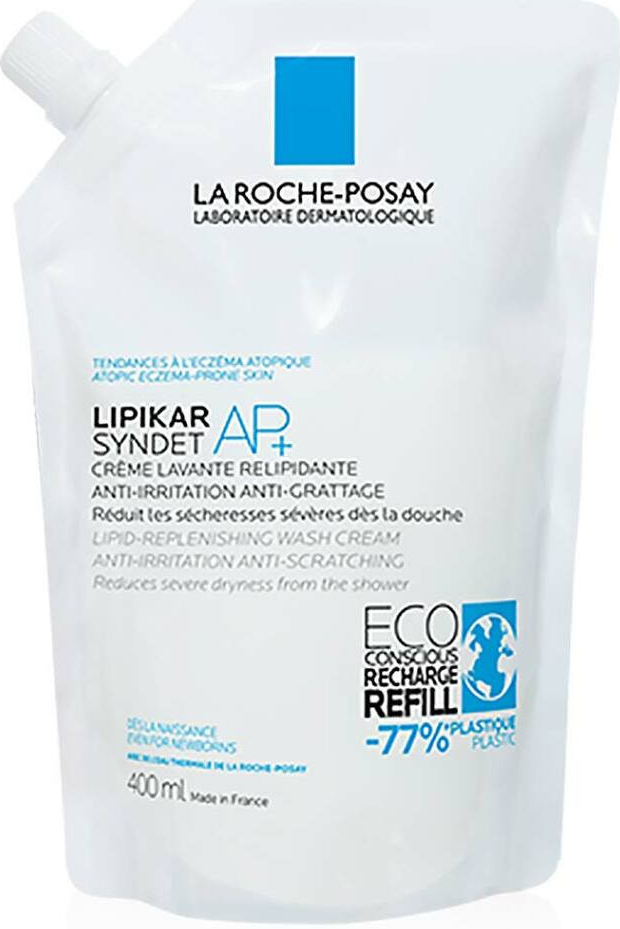 La Roche-Posay Lipikar Syndet AP+ čisticí krémový gel náhradní náplň 400 ml