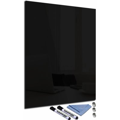 Glasdekor Magnetická skleněná tabule 120 x 90 cm černá – Zboží Mobilmania