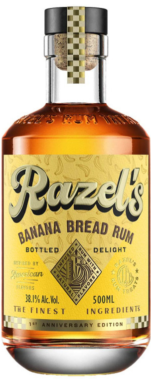 RAZEL'S BANANA BREAD RUM 38,1% 0,5 l (holá láhev)