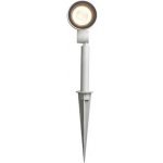 DIREZZA RED Bodové svítidlo venkovní, těleso hliník, barva šedostříbrná, 1x35W, GU10, 230V, IP65, hlavice d=65mm, l=105mm, h= 380mm, s bodcem do záhonu R10427 Rendl Red Rendl, svítidla, osvětl – Zbozi.Blesk.cz